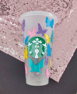 Other, Custom Starbucks Butterfly Cup